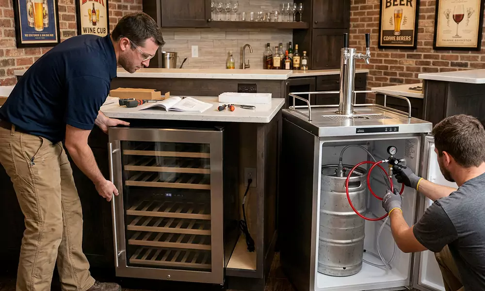 Wine Cooler and Kegerator Installation in El Cajon, CA