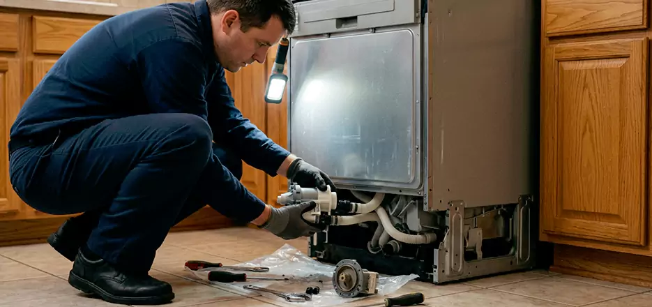 Dishwasher Drain Hose Repair in El Cajon