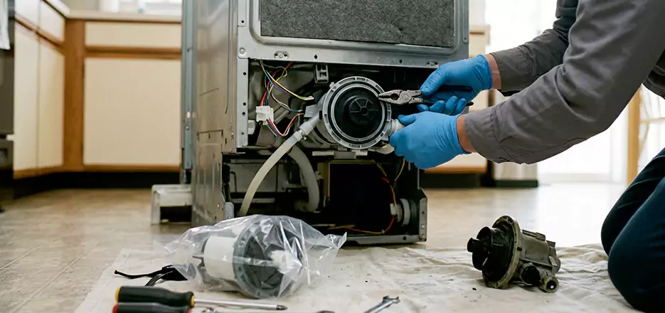 Dishwasher Motor Pump Replacement in El Cajon